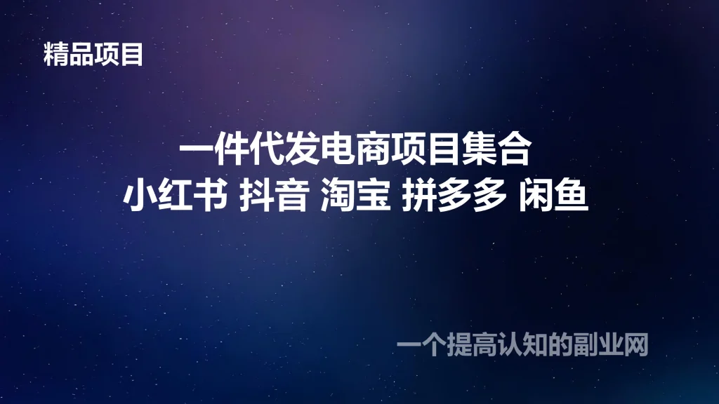 图片[1]-一件代发电商集合项目 无需资金-创分享