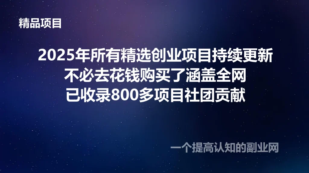 图片[1]-2025精选项目收集永久更新已收录800加-创分享